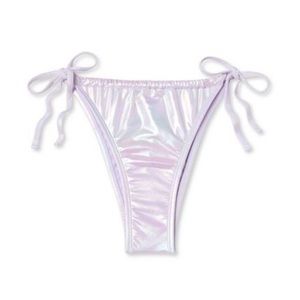 NWT WILD FABLE BIKINI BOTTOM CHEEKY LIGHT PURPLE IRIDESCENT